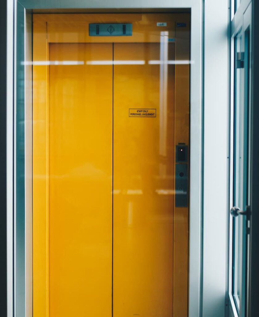 yellow elevator failing