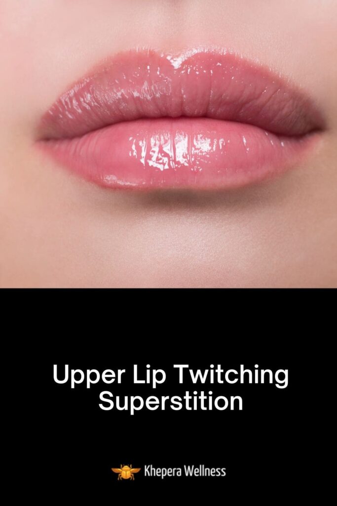 woman with upper lip contraction