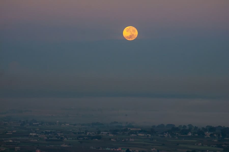 does the orange color moon have a spiritual meaning?